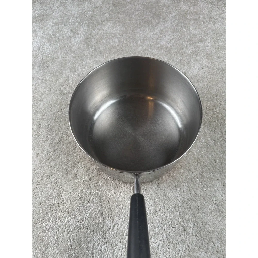 Vintage Revere Ware 1 1/2 Quart Stainless Steel Saucepan Copper Clad Bottom